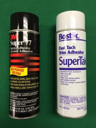 3m super 77 multipurpose spray adhesive 16.5 oz and free 19 oz trim adhesive for sale