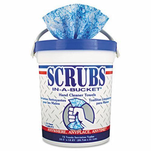 SCRUBS Hand Cleaner Towels, 6 - 72 Count Buckets (DYM 42272)