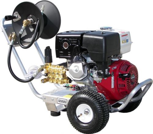 E4042HGIHR-100&#039; 4200PSI 4 GPM Honda GX390 With General pump  with Hose reel