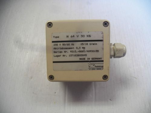 New halstrup type n 64 v 30 kg n64v30kg 230v 15/18 u/min pressure transmitter for sale