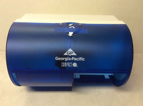 Georgia Pacific Compact Coreless Double Roll Bathroom Tissue Dispenser Blue (W58
