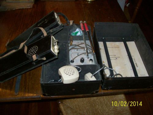 2 Vintage Radiocom Transceiver and Charger by Maxwell Box and Accessories