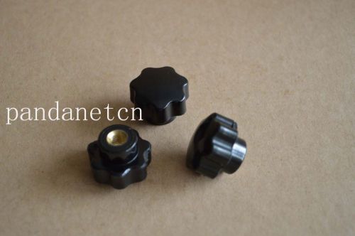 2pcs m6*25mm black star head clamping screw  female threaded  type knob on for sale