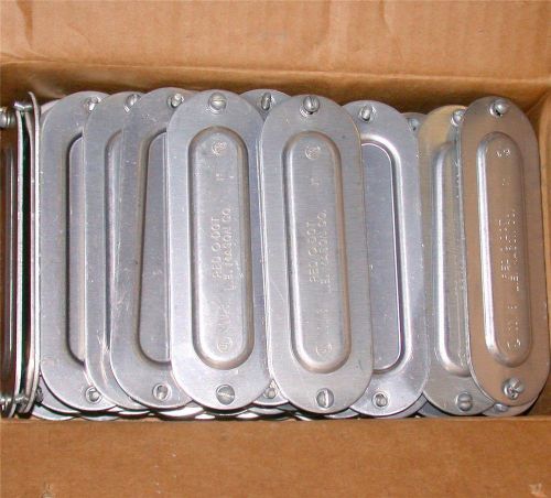 50 brand new red o dot stamped aluminum counduit body covers catalog # scv-3 for sale