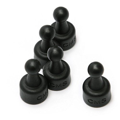 CMS NeoPinA® 24-Count Black Magnetic Push Pins Can Hold up to 16 Pages of 20 lb