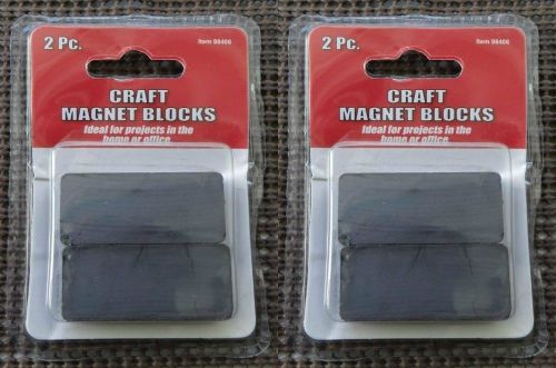 Craft Magnet Blocks - LOT of 2 Packages - Ferrite - Projects Home Office