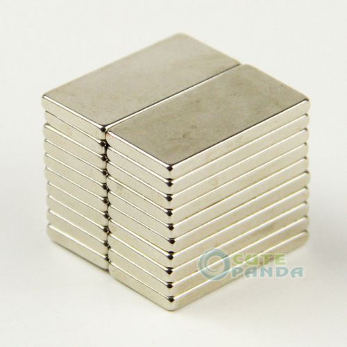 Lots 50 x super strong block cuboid magnets rare earth neodymium 20 x 10 x 2 mm for sale