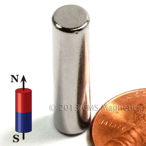 Neodymium Magnets N42 Dia 1/4x1&#034; NdFeB Rare Earth Strong Disk Magnet Lot 100