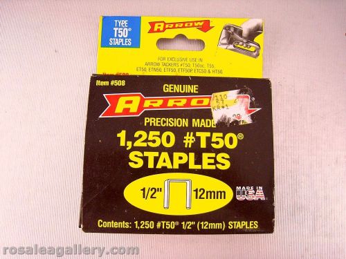 Box of Arrow 1/2&#034;/12mm #T50 Staples