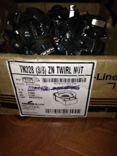 B-line tn228 3/8&#034; twirl nut zinc 50/pk for sale