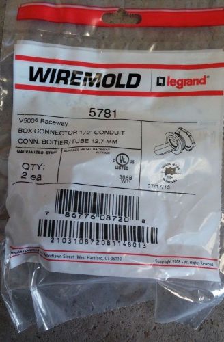 New Set of 30 Wiremold 5781 Steel Box Connectors 1/2&#034; Conduit V500 Raceway