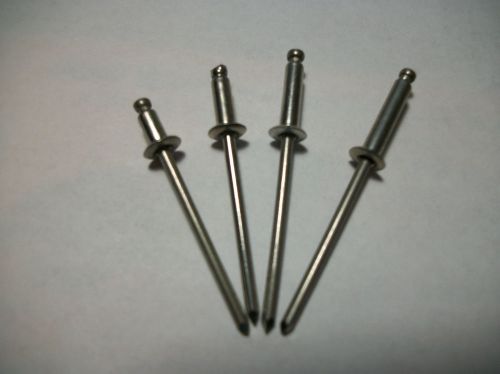Rivets, 100 stainless steel, pop type 4-2, 4-4, 4-6, 4-8  (25) each size for sale