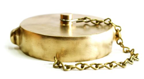 4&#034; NST Hydrant Brass Cap and Chain, HSR-4000B, NNI