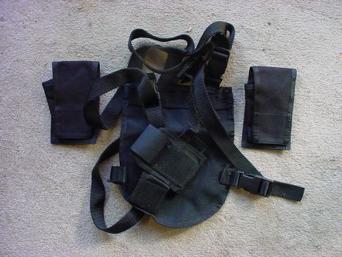 NEW FIREMAN EMS POLICE WILDLAND RESCUE PAGER CASES RADIO CHEST HOLSTER 110813