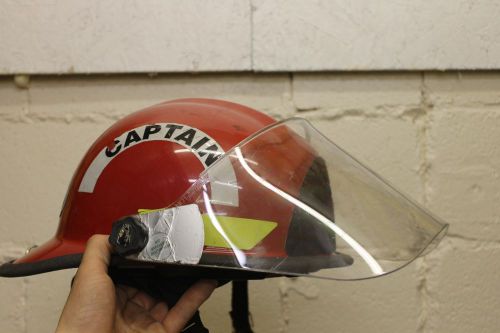 Fireman firefighter bullard firedome  px series hat helmet red for sale
