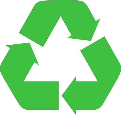 2x RECYCLE STICKERS LOGO Decal Sticker RECYCLING