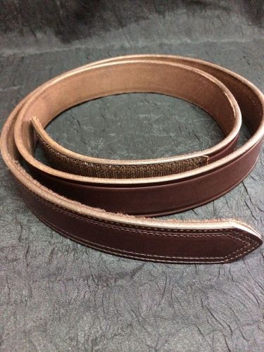 Boston leather model 6530 mechanics non scratching buckleless velcro belt sz50 for sale