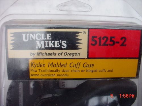 UNCLE MIKE&#039;S Kydex Molded Cuff Case - 5125-2 Black BRAND NEW