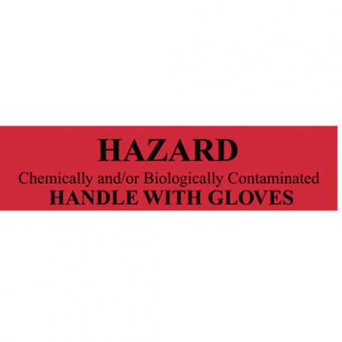 Armor Forensics 3-5511 Red-Orange Biohazard Seals, 1&#034; x 4&#034;, Pack of 250 Adhesiv