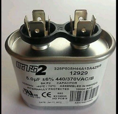 5 mfd 440 v oval run capacitor mars 12929 replaces ge cpt119 cpt00119  2mdy5 for sale