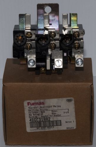 Furnas 48GC31AA2 Melting Alloy Ser. C Thermal Overload Relay 3poles 60amp 2-1/2