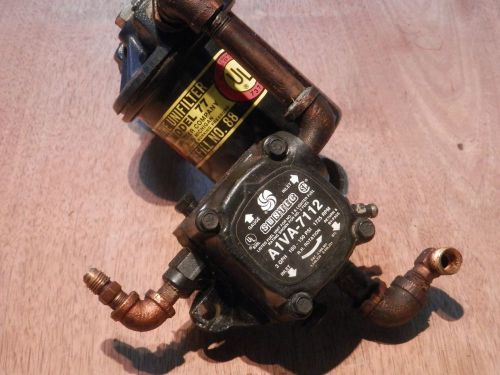 Suntec sundstrand a1va 7112  oil burner pump 1725 rpm and 77 unifilter filter for sale