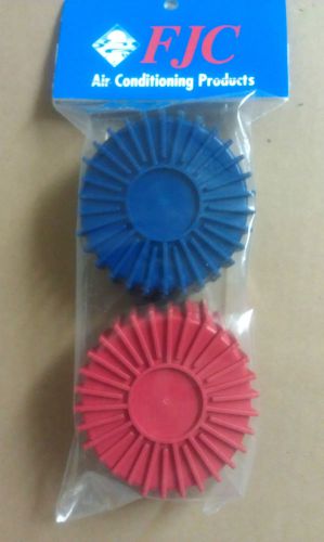 Rubber gauge protectors *fits 2-1/2&#034; gauges red &amp; blue for sale
