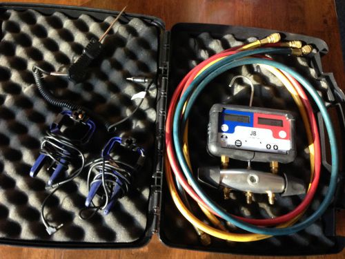 JB Digital Manifold 2 Valve With Hoses &amp; 2 Pipe Clamps &amp; 1 Probe