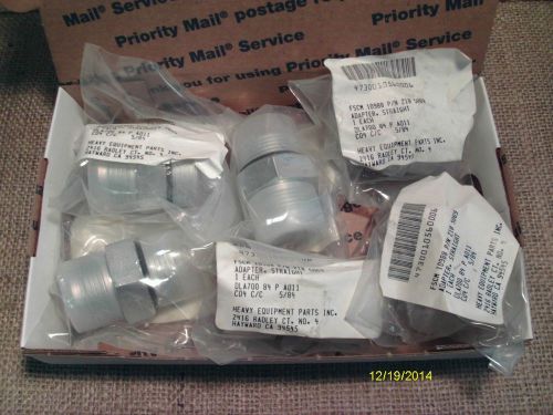 6 hydraulic fittings; straight adapter #16 jic to #16 boss o-ring; 2185069 for sale