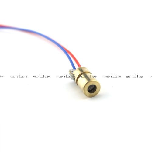 10pcs mini laser dot diode module head adjustable laser tube 650nm 6mm 5v 5mw for sale