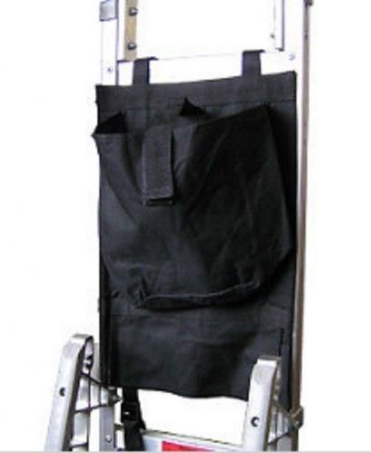 Hand truck black canvas accessory storage bag with straps open top 12&#034; x 18&#034; x 3 for sale