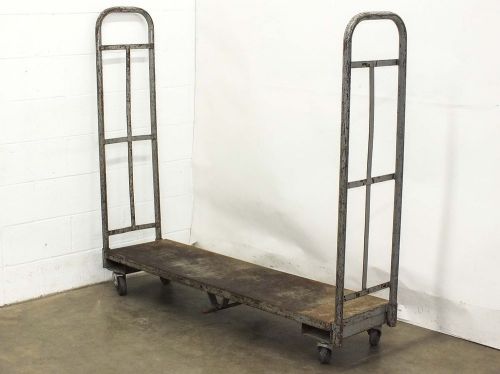 Industrial utility delivery cart on wheels 64&#034; x 16&#034; x 57&#034; for sale