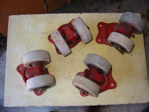 Doubled wheeled heavy duty caster wheels for sale