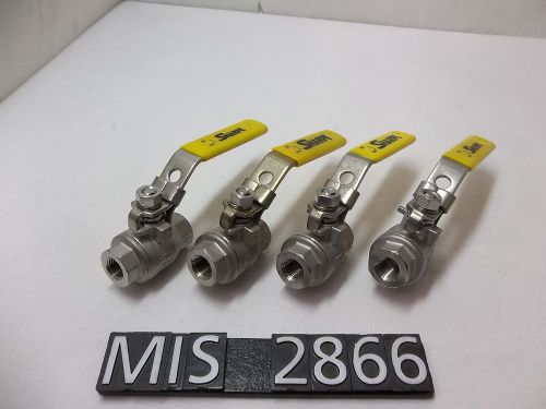 Sharpe 1/4 1000 Cup Stainless Ball Valve - Lot 4 (MIS2866)
