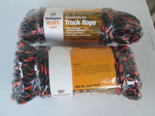 2 california truck ropes 1/2&#034; x 50&#039; manufacturer wellington ind for sale