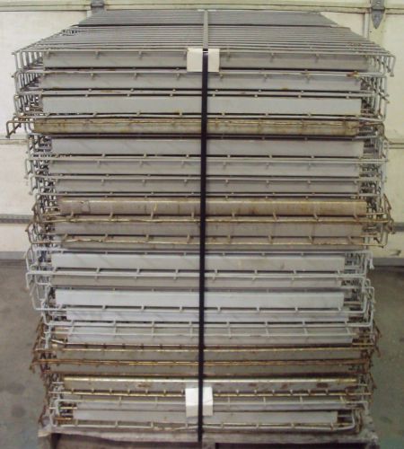 42 wire decks 34.5&#034; x 47.25&#034; mesh waterfall pallet rack shelving, fits 2&#034; beams for sale