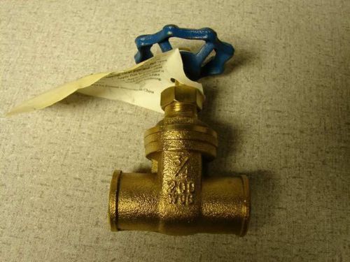 Pioneer 3/4&#034; forged brass gate valve sweat 010210