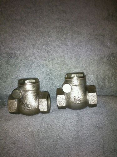 Lot of 2 - new  brass 1/2&#034; swing check valve for sale