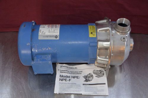 Gould G &amp; L NPE/NPE-F 316L SS Stainless Steel Pump 3ST1H5B3 3HP 3PH 1 1/2 X 2-6