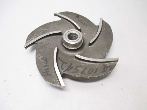 New hisco mn474 9-1/2in od 5-vane stainless pump impeller d414332 for sale