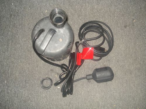 Sump pump 1/3 hp 1-1/4&#034; npt 10&#039; cord tether switch |ke3| for sale