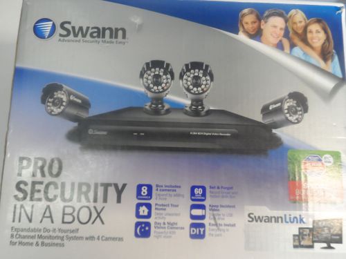 Swann SW-HOMEDVR8 Pro Security in a Box 8-Channel DVR with 4 Cameras