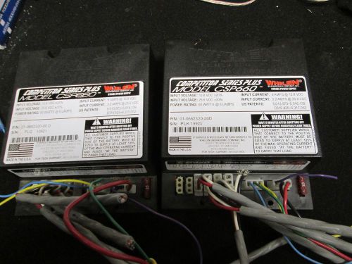 Perfect pair of 2-Whelen power supply model CSP660 this is the competitor series