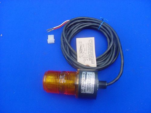 1 NEW Tomar 495 Microstrobe AMBER REMOTE STROBE HEAD Warning Light /w 15&#039; cable