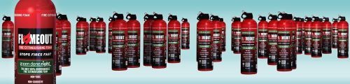 Flameout Fire Extinguisher, 100% Bio Degradable Foam