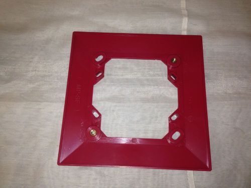 1 VINTAGE SYSTEM SENSOR MP-SF SEMI-FLUSH MOUNTING PLATE RED WALL