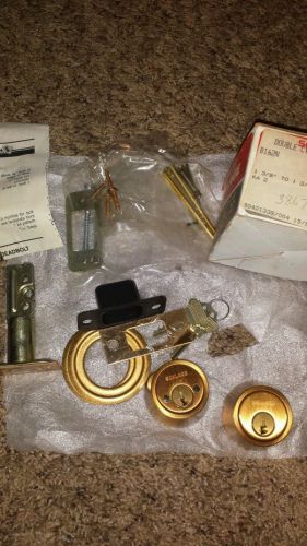 SCHLAGE B162N Double Cylinder Deadbolt Polished Brass