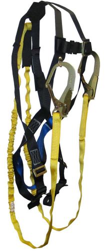 Falltech 700759y3ry ft basic harness with y leg internal shock absorbing lanyard for sale