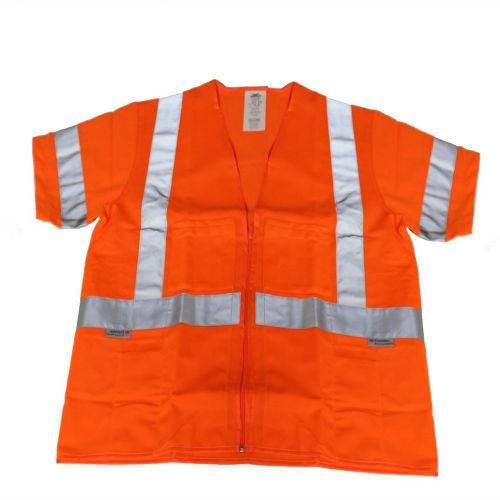 CONDOR 1YAT3 Safety Vest, Class 3, Med, Poly, Orange