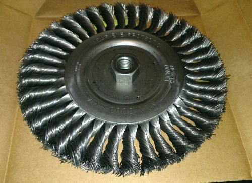 Weiler 08146, 8&#034; standard twist knot wire wheel, 5-8&#034; -11 a.h., new !! usa !! for sale